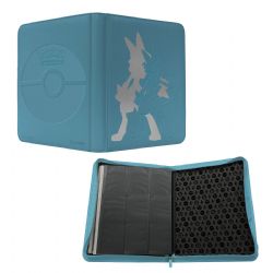 POKEMON -  9-POCKET PORTFOLIO WITH ZIPPER - LUCARIO - ELITE SERIES (20 PAGES) -  PRO BINDER