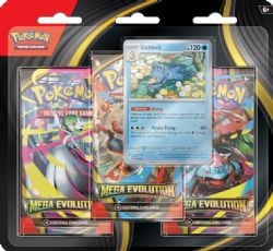 POKEMON -  BASE SET - 3 PACKS BLISTER - GOLDUCK (ENGLISH) ME01 -  MEGA EVOLUTION