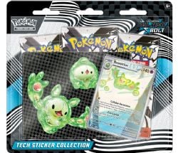 POKEMON -  BLACK BOLT - REUNICLUS TECH STICKER COLLECTION -3 PACKS BLISTER (ENGLISH) SV10.5 -  SCARLET & VIOLET