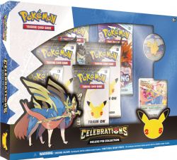 POKEMON -  CELEBRATIONS - DELUXE PIN COLLECTION - ZACIAN V (ENGLISH) -  SWORD & SHIELD