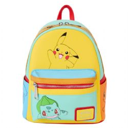 POKEMON -  COLORBLOC STARTER BACKPACK -  LOUNGEFLY