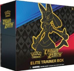 POKEMON -  CROWN ZENITH ELITE TRAINER BOX (ENGLISH) -  SWORD & SHIELD