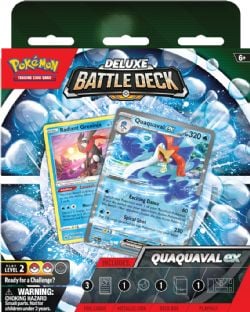 POKEMON -  DELUXE BATTLE DECK - QUAQUAVAL EX (ENGLISH) SV3 -  SCARLET & VIOLET