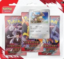 POKEMON -  DESTINED RIVALS - 3 PACKS BLISTER - KANGASKHAN (ENGLISH) SV10 -  SCARLET & VIOLET