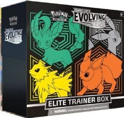 POKEMON -  ELITE TRAINER BOX - LEAFEON UMBREON JOLTEON AND FLAREON + FLAREON TIN (ENGLISH) -  EVOLVING SKIES