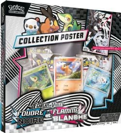 POKEMON -  FOUDRE NOIRE & FLAMME BLANCHE - COLLECTION POSTER D'UNYS (FRENCH) SV10.5 -  ÉCARLATE & VIOLET