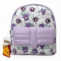 POKEMON -  GENGAR AOP MINI BACKPACK - WHITE/PURPLE