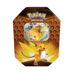 POKEMON -  HIDDEN FATES - RAICHU GX TIN BOX (ENGLISH) -  SUN & MOON