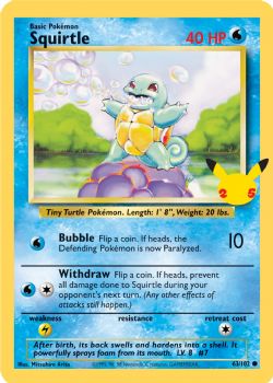 POKEMON -  OVERSIZED JUMBO PROMO - SQUIRTLE (ENGLISH)