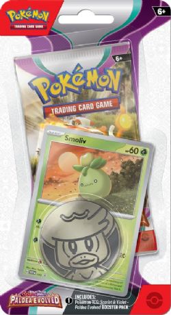 POKEMON -  PALDEA EVOLVED CHECKLANE BLISTER PACK - SMOLIV (ENGLISH) SV2 -  SCARLET & VIOLET