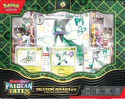 POKEMON -  PALDEAN FATES - MEOWSCARADA EX PREMIUM COLLECTION (ENGLISH) SV4.5 -  SCARLET & VIOLET