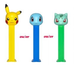 POKEMON -  PEZ RANDOM CANDY DISPENSER (1) & CANDY REFILLS (2) - POKEMON -  PEZ