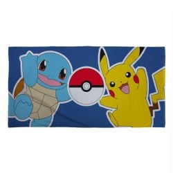 POKEMON -  PIKACHU AND SQUIRTLE TOWEL - (55