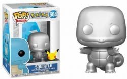 POKEMON -  POP! VINYL FIGURE OF SQUIRTLE (METALLIC) (4 INCH) -  25EME ANNIVERSAIRE 504