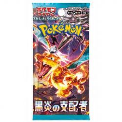 POKEMON -  RULER OF THE BLACK FLAME - BOOSTER PACK (5P/30B - JAPANESE) -  SCARLET AND VIOLET