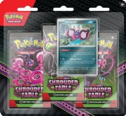 POKEMON -  SHROUDED FABLE - PECHARUNT - 3 PACKS BLISTER (ENGLISH) SV6.5 -  SCARLET AND VIOLET