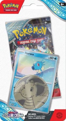 POKEMON -  STELLAR CROWN - HORSEA CHECKLANE BLISTER PACK (ENGLISH) SV7 -  SCARLET AND VIOLET