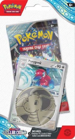 POKEMON -  STELLAR CROWN - PORYGON2 CHECKLANE BLISTER PACK (ENGLISH) SV7 -  SCARLET AND VIOLET