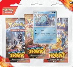 POKEMON -  SURGING SPARKS - 3 PACKS BLISTER - QUAGSIRE (ENGLISH) SV8 -  SCARLET & VIOLET