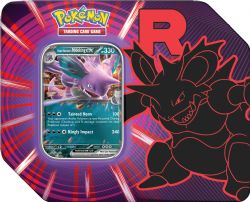 POKEMON -  TEAM ROCKET - NIDOKING EX TIN (ENGLISH) -  SCARLET & VIOLET