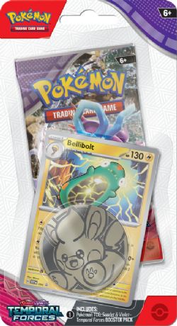 POKEMON -  TEMPORAL FORCES - BELLIBOLT CHECKLANE BLISTER PACK (ENGLISH) SV5 -  SCARLET & VIOLET