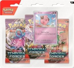 POKEMON -  TEMPORAL FORCES - CLEFFA 3 PACKS BLISTER (ENGLISH) SV5 -  SCARLET AND VIOLET