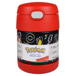 POKEMON -  THERMOS FUNTAINER - FOOD CONTAINER WITH PUSH BUTTON - PURPLE (10OZ)