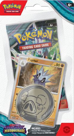 POKEMON -  TWILIGHT MASQUERADE- PUPITAR CHECKLANE BLISTER PACK (ENGLISH) SV6 -  SCARLET & VIOLET