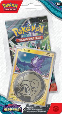 POKEMON -  TWILIGHT MASQUERADE  - TOXEL - CHECKLANE BLISTER PACK (ENGLISH) SV6 -  SCARLET AND VIOLET