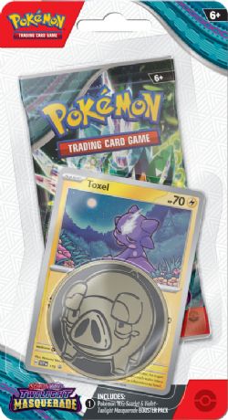 POKEMON -  TWILIGHT MASQUERADE- TOXEL - CHECKLANE BLISTER PACK (ENGLISH) SV6 -  SCARLET & VIOLET