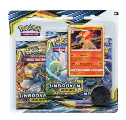 POKEMON -  UNBROKEN BONDS - TYPHLOSION BLISTER PACK (ENGLISH) -  SUN & MOON