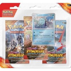 POKEMON -  ÉTINCELLES DÉFERLANTES - BLISTER DE 3 PAQUETS - MARAISTE (FRENCH) SV7 -  ÉCARLATE ET VIOLET