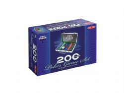 POKER SET -  PRO POKER - 200 CHIPS POKER GAME SET IN ALUMINIUM CASE