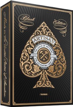 POKER SIZE PLAYING CARDS -  ARTISAN (BLACK) -  THEORY11