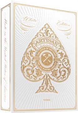 POKER SIZE PLAYING CARDS -  ARTISAN (WHITE) -  THEORY11