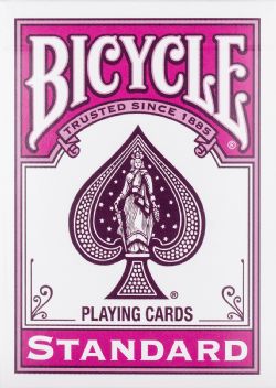 POKER SIZE PLAYING CARDS -  BICYCLE - BERRY -  COLOR SERIES