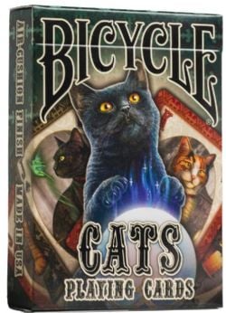 POKER SIZE PLAYING CARDS -  BICYCLE - CATS -  LISA PARKER