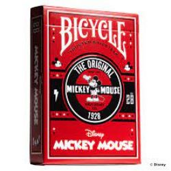 POKER SIZE PLAYING CARDS -  BICYCLE - CLASSIC MICKEY RED -  DISNEY