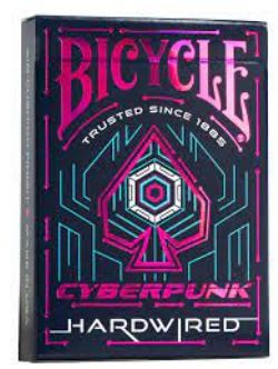 POKER SIZE PLAYING CARDS -  BICYCLE - CYBERPUNK HARDWARED