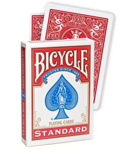 POKER SIZE PLAYING CARDS -  BICYCLE - STANDARD RED