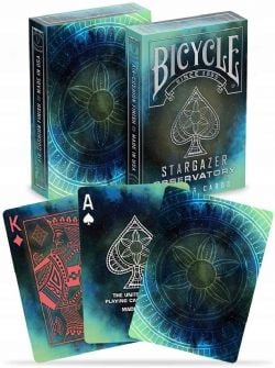 POKER SIZE PLAYING CARDS -  BICYCLE - STARGAZER OBSERVATORY