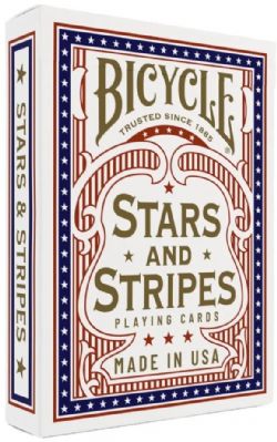 POKER SIZE PLAYING CARDS -  BICYCLE - STARS AND STRIPES