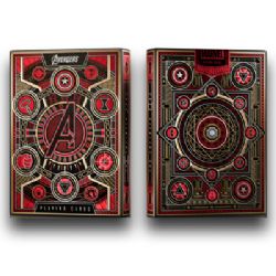POKER SIZE PLAYING CARDS -  BICYCLE - THEORY-11 AVENGERS (RED)