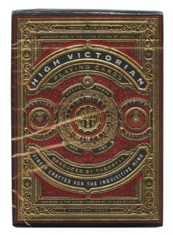 POKER SIZE PLAYING CARDS -  BICYCLE THEORY 11 - HIGH VICTORIAN (RED)