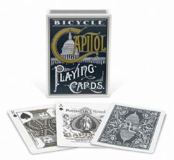 POKER SIZE PLAYING CARDS -  BLUE CAPITOL DECK