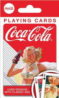 POKER SIZE PLAYING CARDS -  CARD DESIGNS WITH CLASSIC ADS -  COCA-COLA