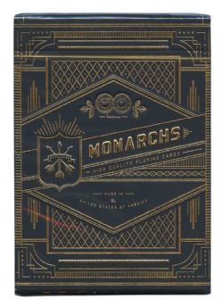 POKER SIZE PLAYING CARDS -  MONARCHS (NAVY) -  THEORY11