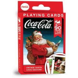 POKER SIZE PLAYING CARDS -  VINTAGE SANTA CARD DESIGNS -  COCA-COLA