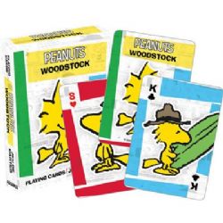 POKER SIZE PLAYING CARDS -  WOODSTOCK -  PEANUTS