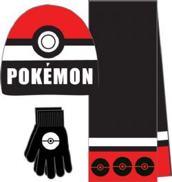 POKÉMON -  BEANIE, SCARF AND GLOVES SET